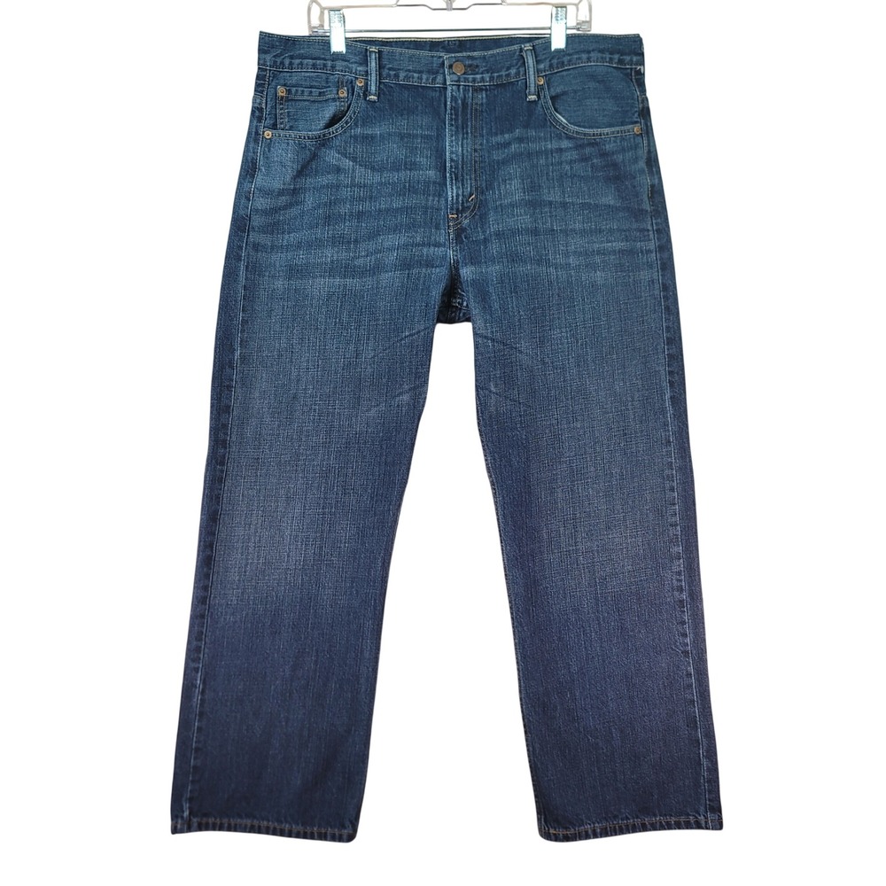 Levi's 569‎ Loose Straight Jeans Mens 37x29 Blue Cotton Denim Workwear Y2k Style